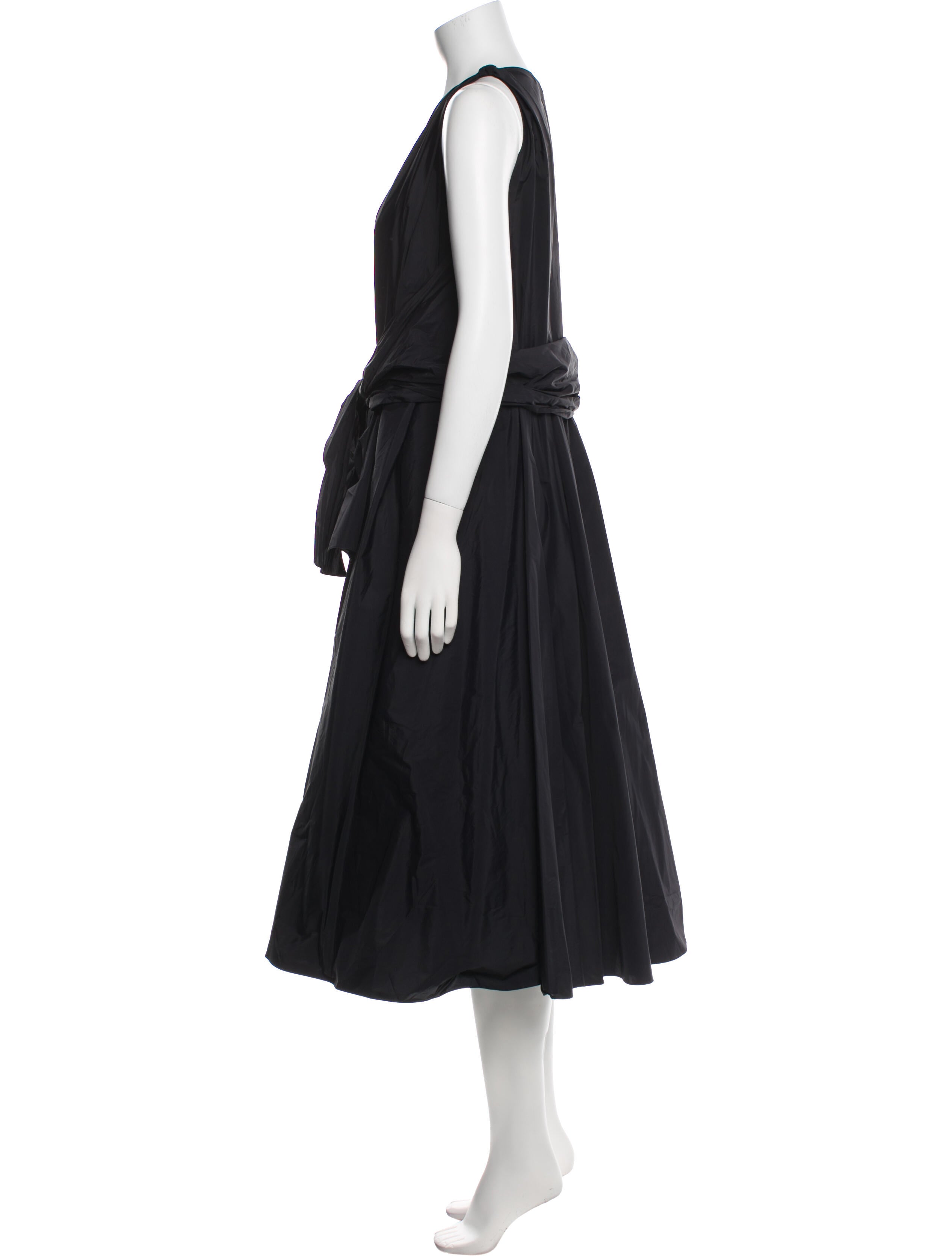 Maison Rabih Kayrouz V-Neck Midi Length Dress