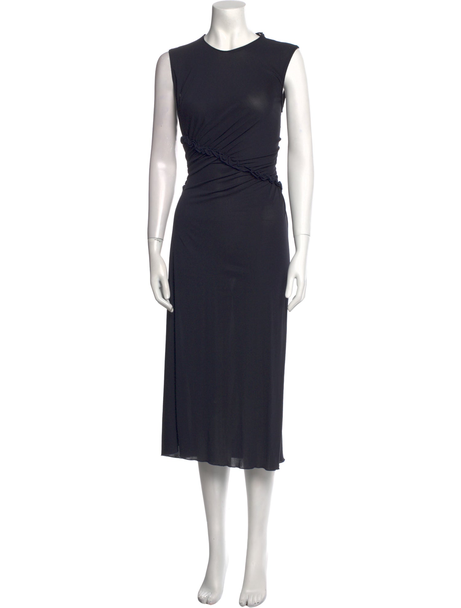 Maison Rabih Kayrouz Crew Neck Long Dress