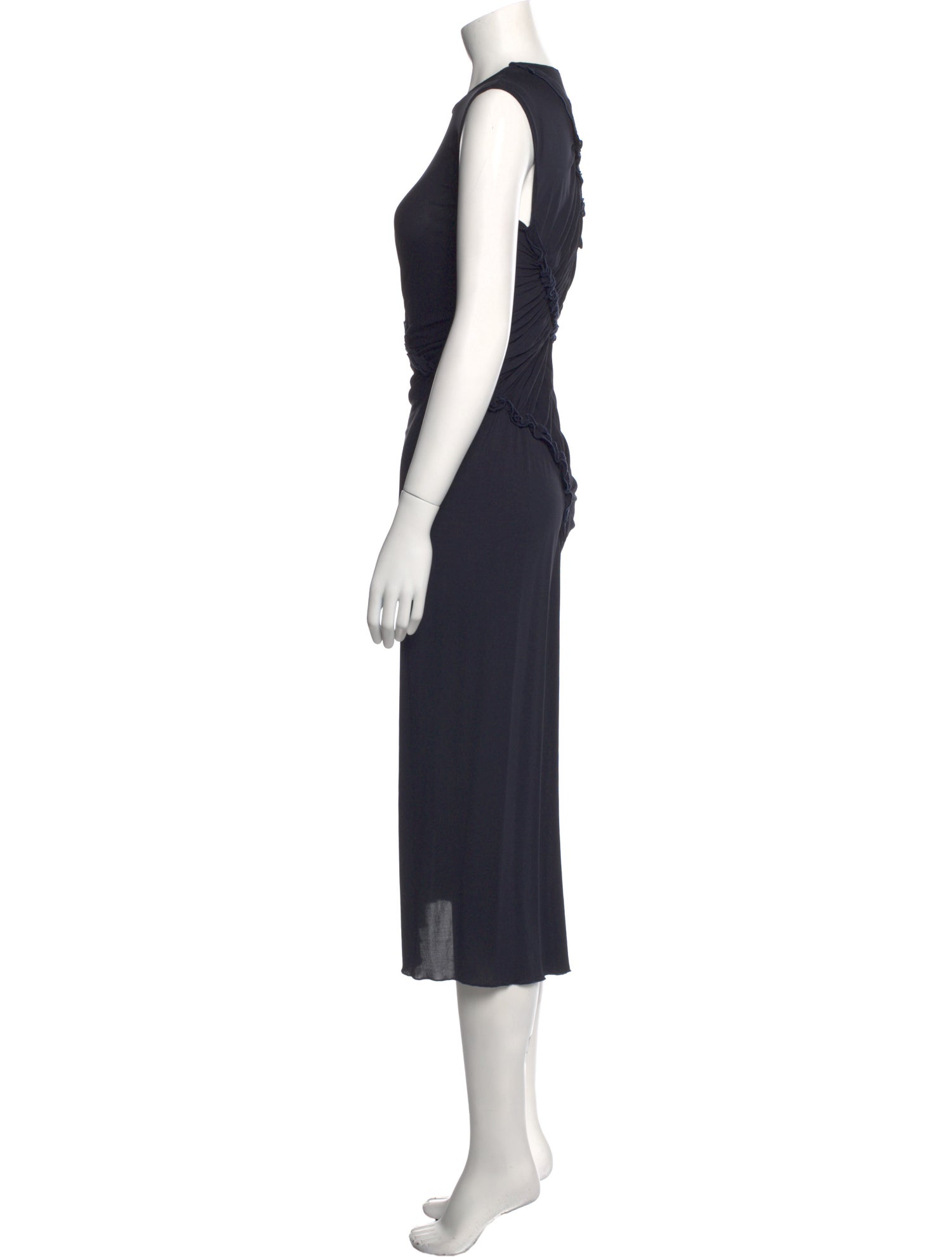 Maison Rabih Kayrouz Crew Neck Long Dress