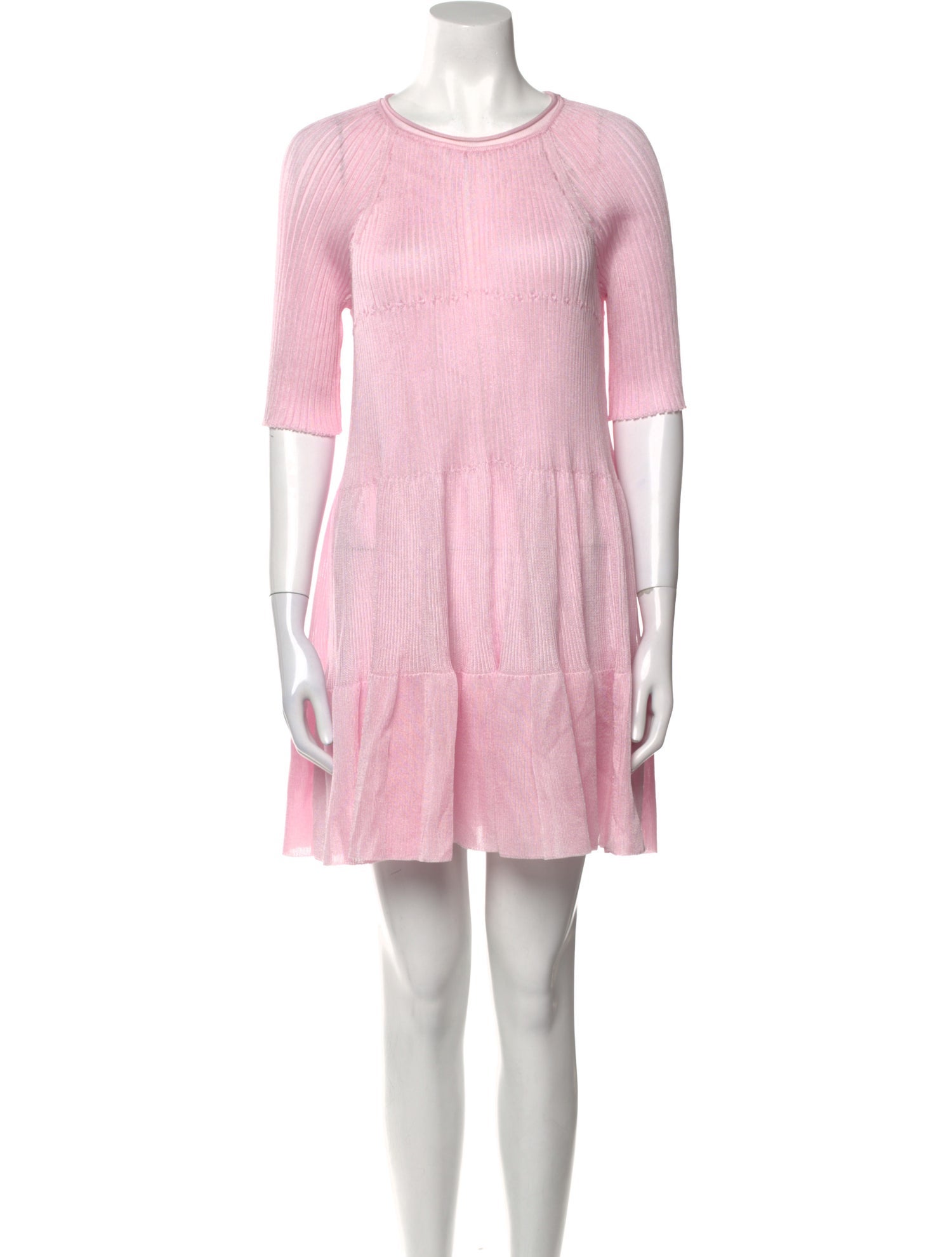 Maison Rabih Kayrouz Crew Neck Mini Dress