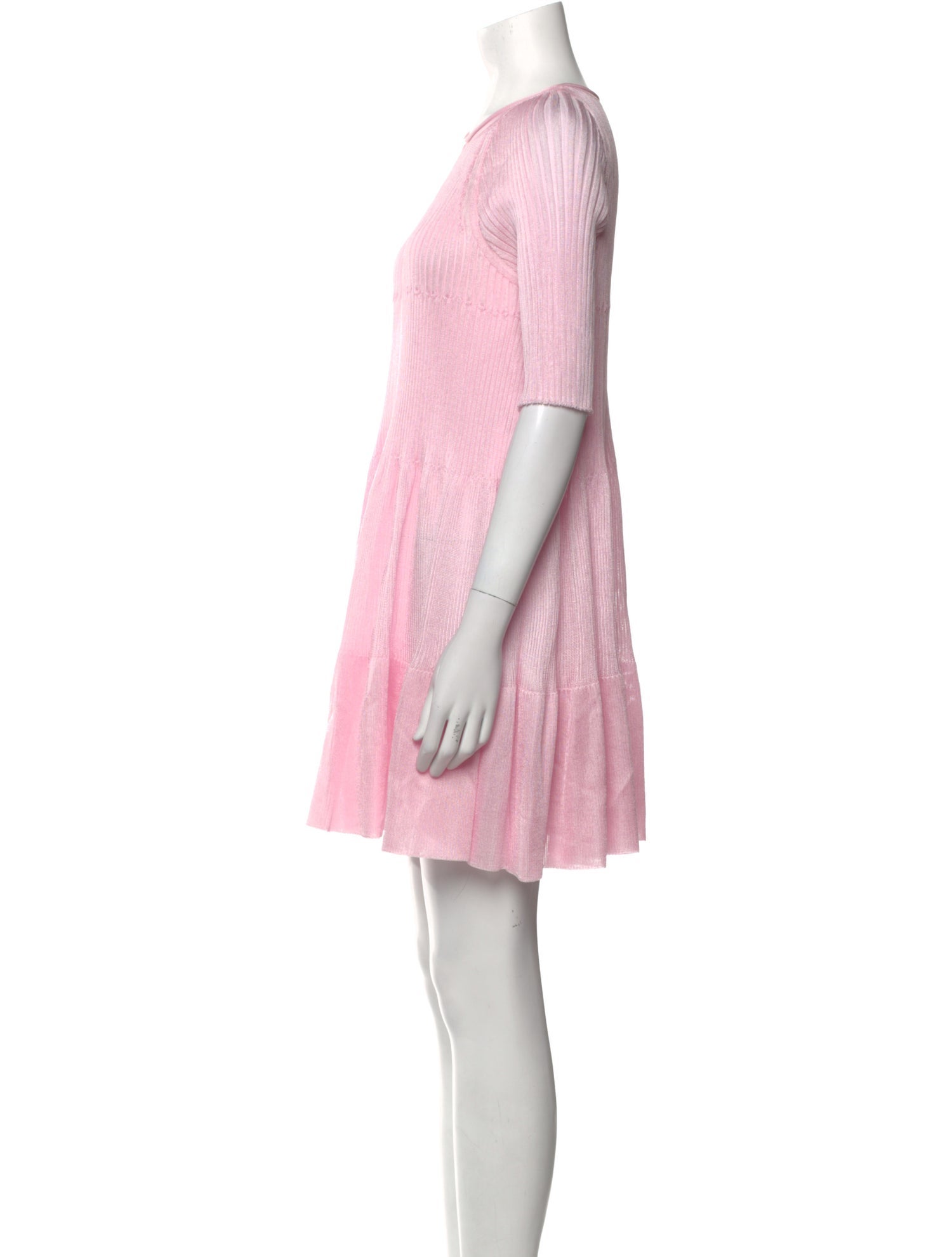 Maison Rabih Kayrouz Crew Neck Mini Dress