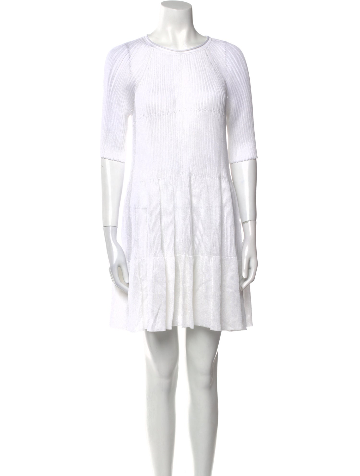 Maison Rabih Kayrouz Crew Neck Mini Dress