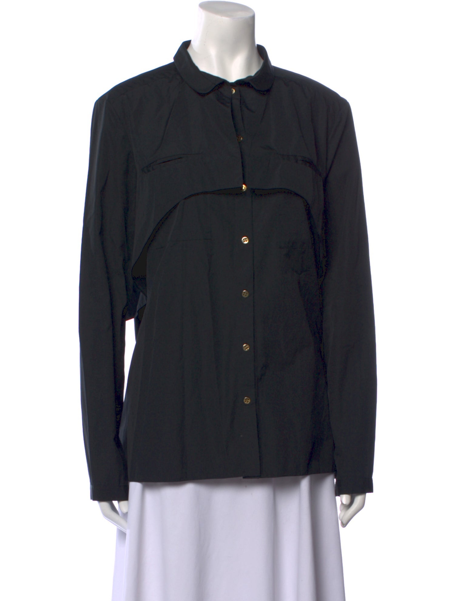 Maison Rabih Kayrouz Long Sleeve Button-Up Top