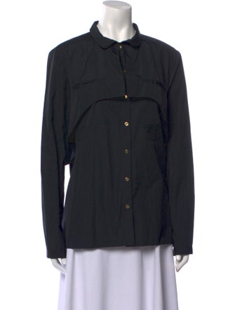 Maison Rabih Kayrouz Long Sleeve Button-Up Top