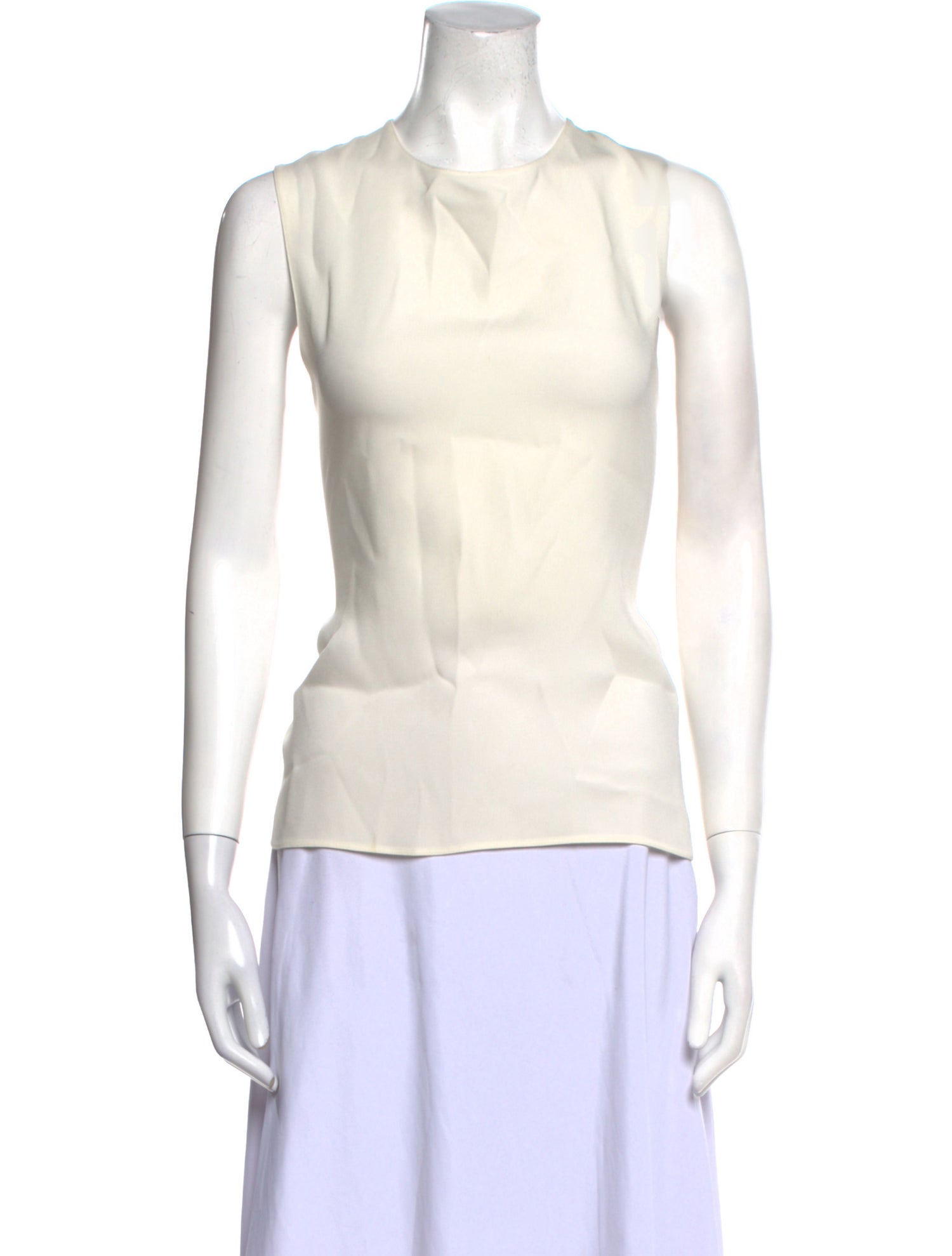 Maison Rabih Kayrouz Crew Neck Sleeveless Top