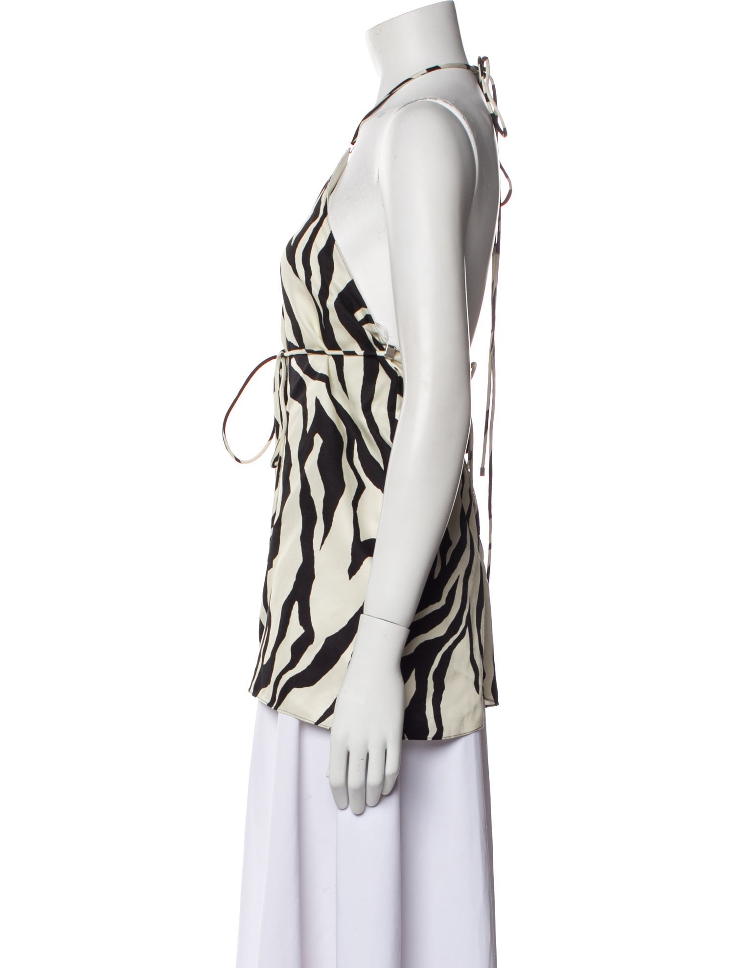 Maison Rabih Kayrouz Animal Print Halterneck Top