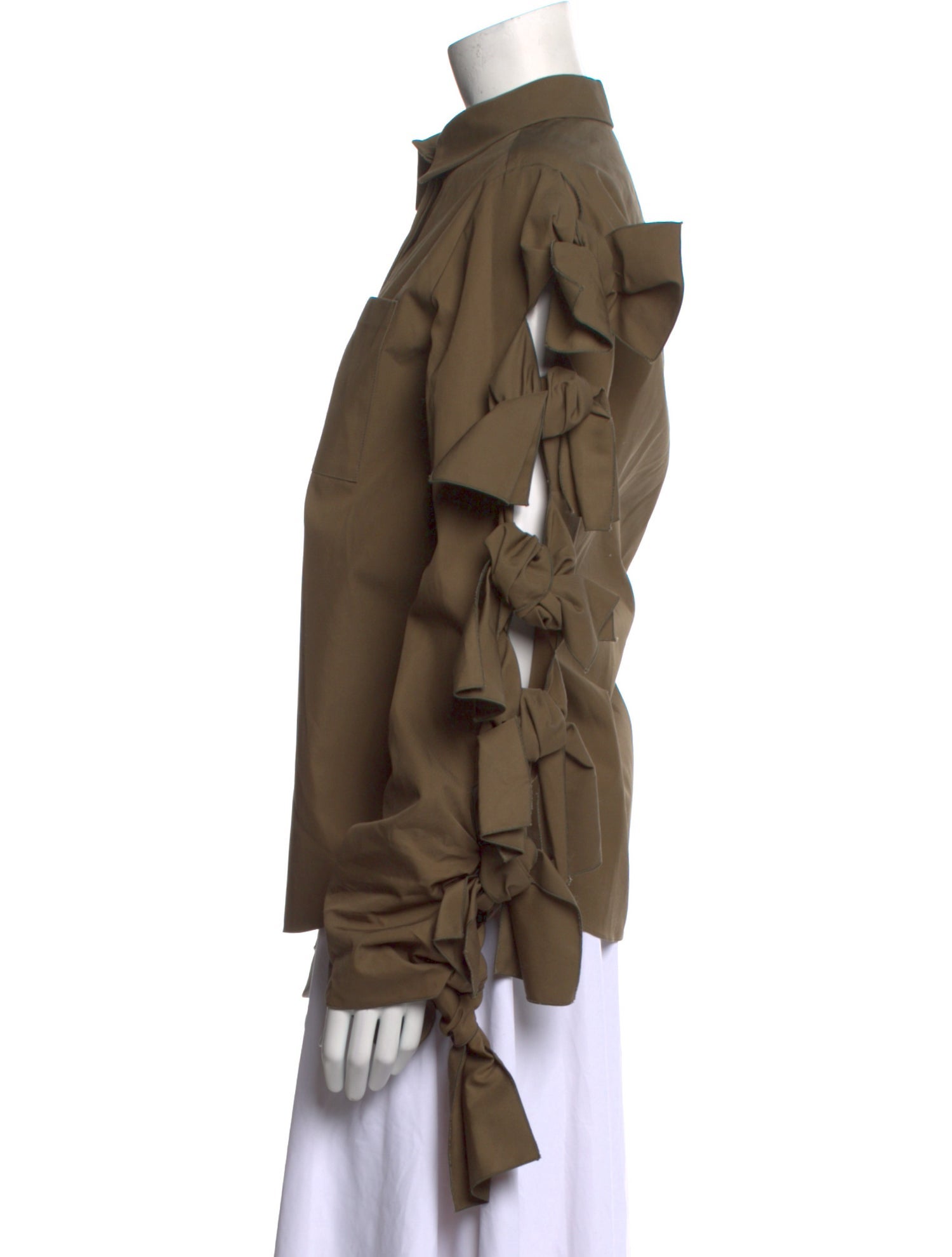 Maison Rabih Kayrouz Long Sleeve Button-Up Top