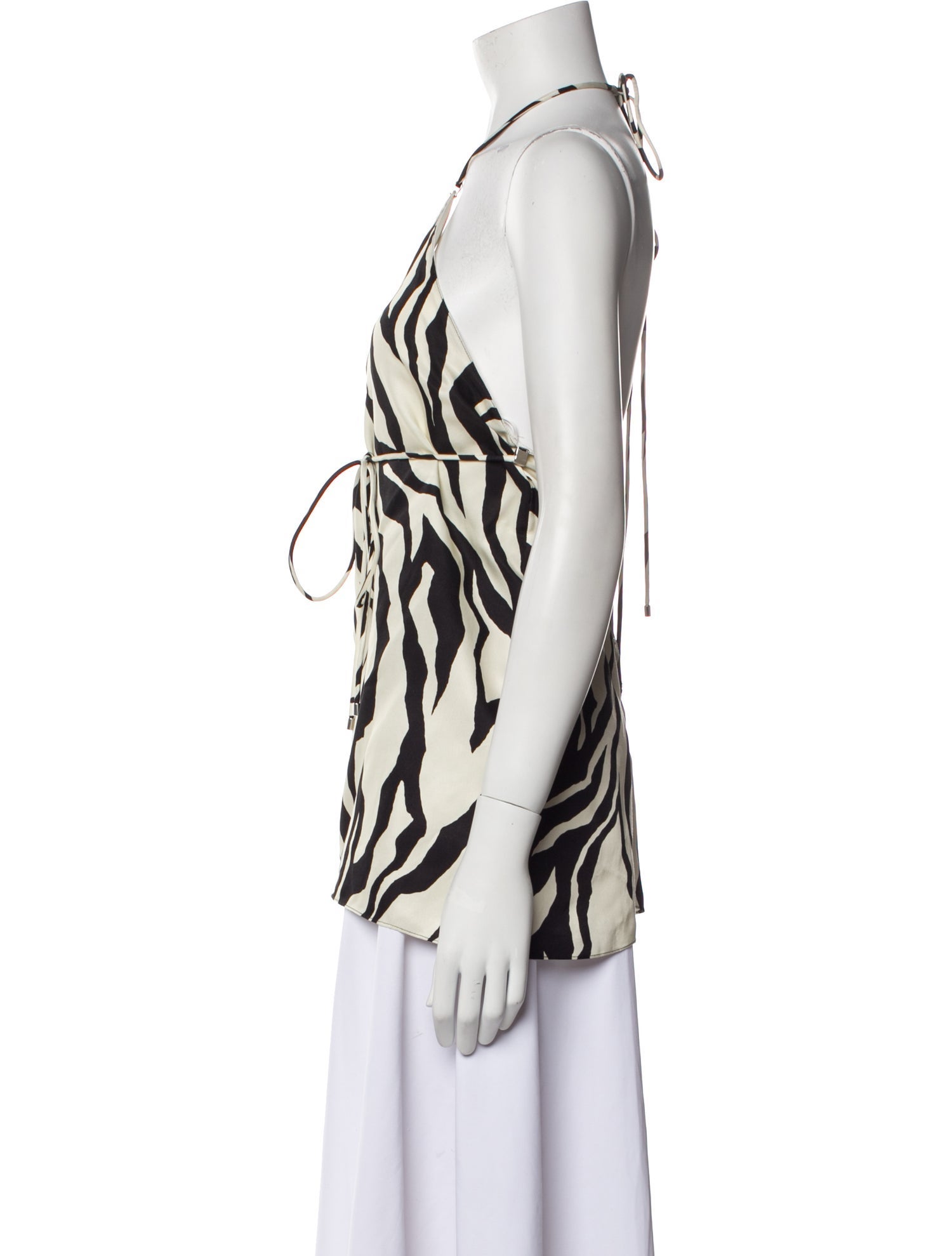 Maison Rabih Kayrouz Animal Print Halterneck Top