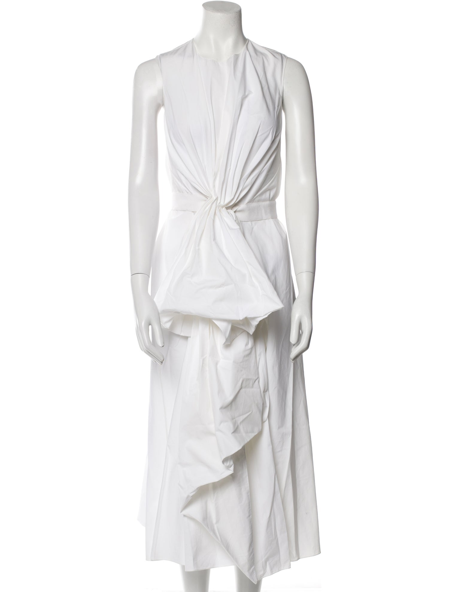 Maison Rabih Kayrouz Crew Neck Long Dress