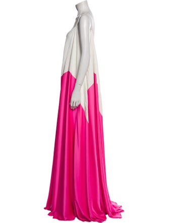 Maison Rabih Kayrouz V-Neck Long Dress