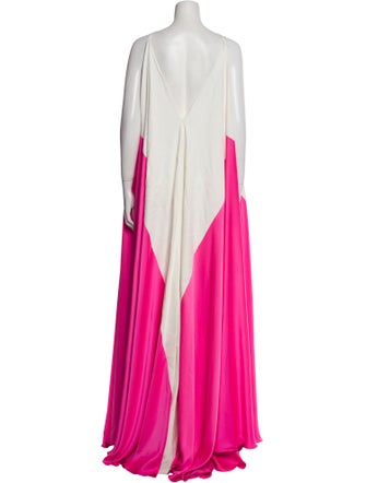 Maison Rabih Kayrouz V-Neck Long Dress