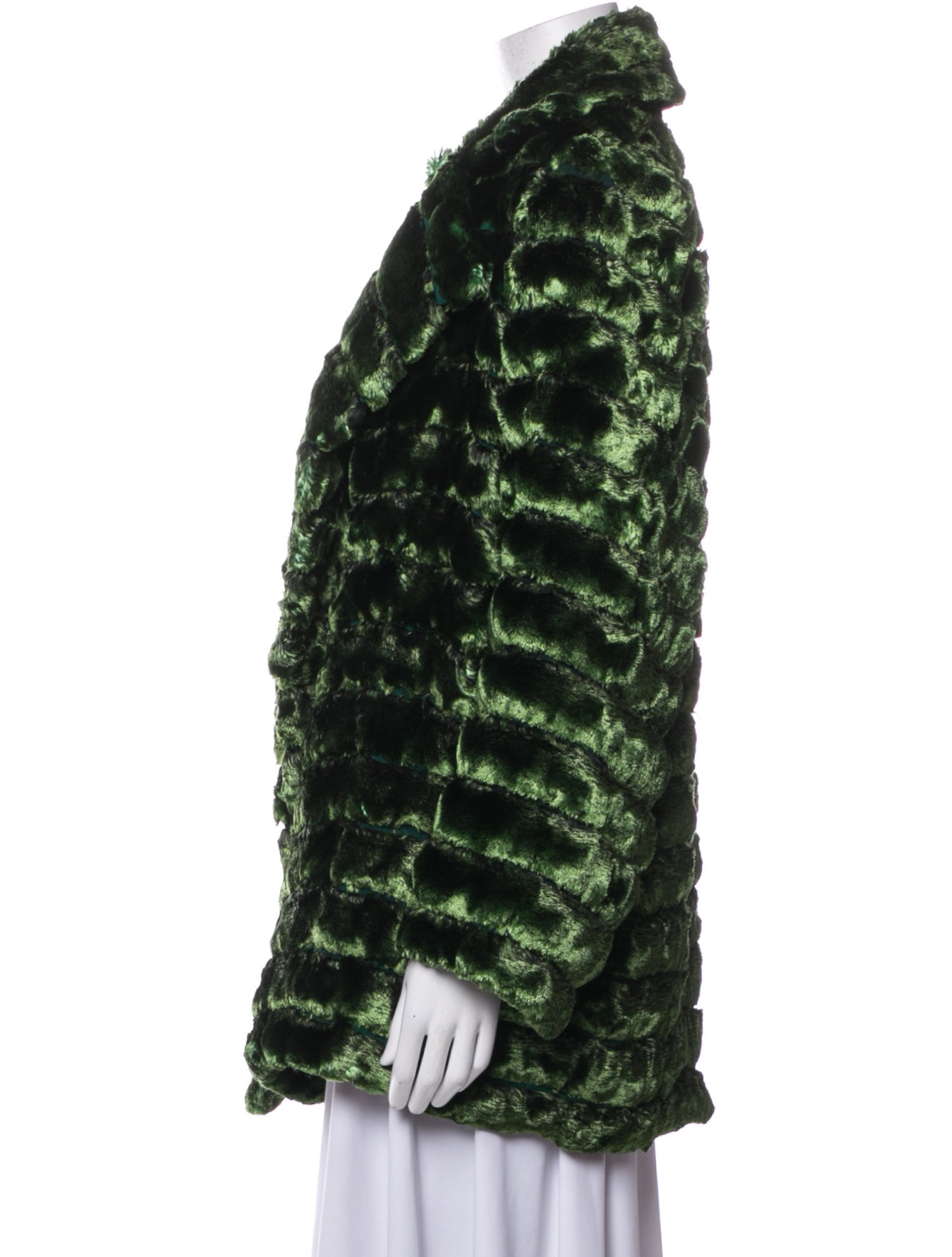 Maison Rabih Kayrouz Printed Faux Fur Jacket