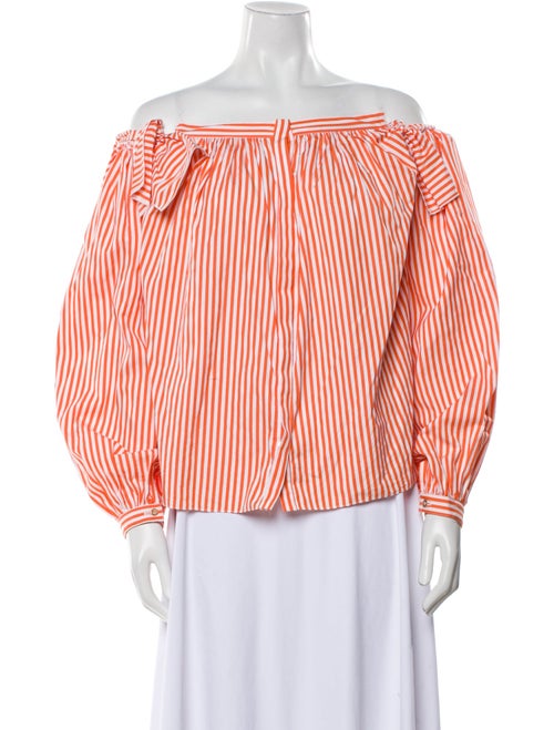 Maison Rabih Kayrouz Striped Off-The-Shoulder Blouse