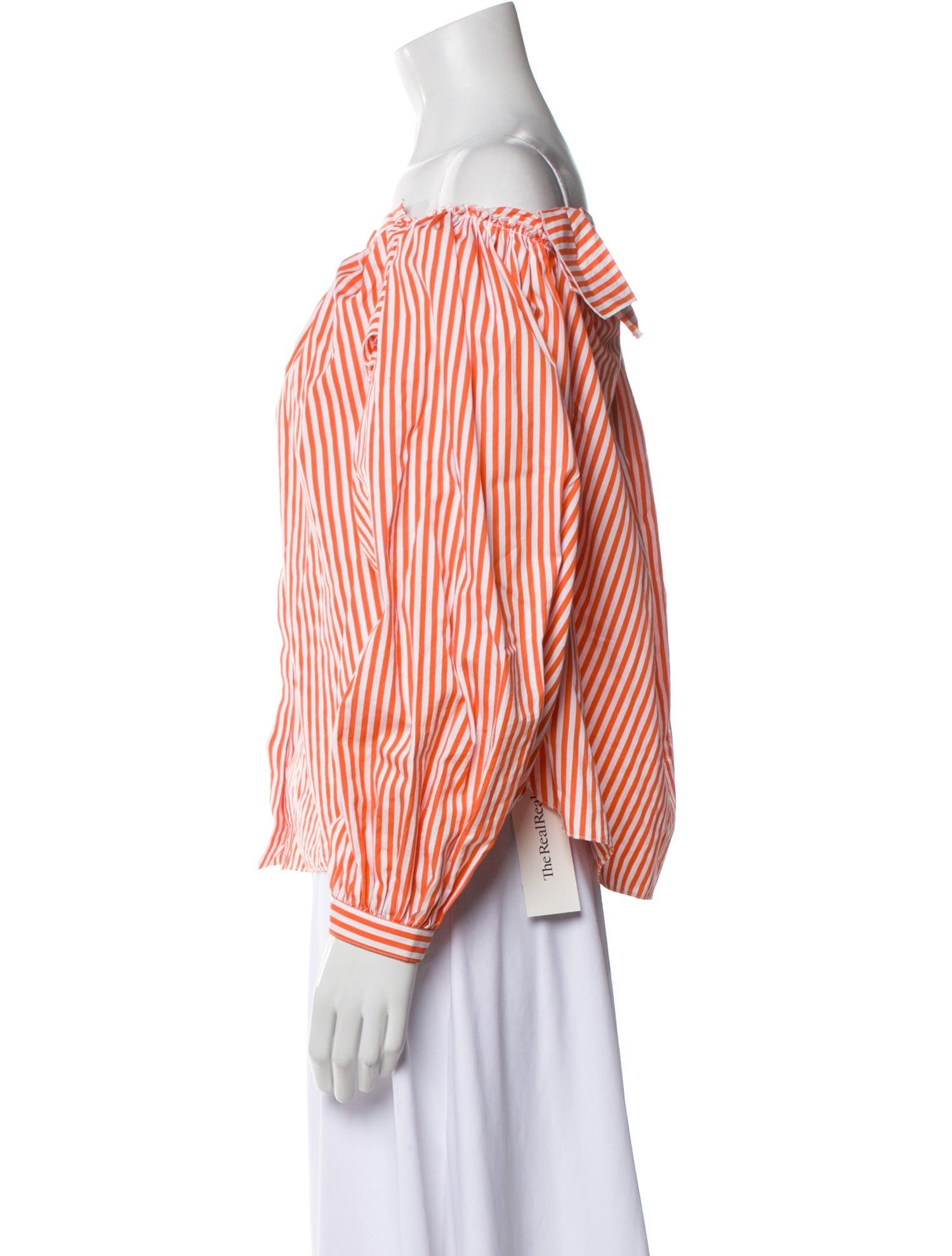 Maison Rabih Kayrouz Striped Off-The-Shoulder Blouse