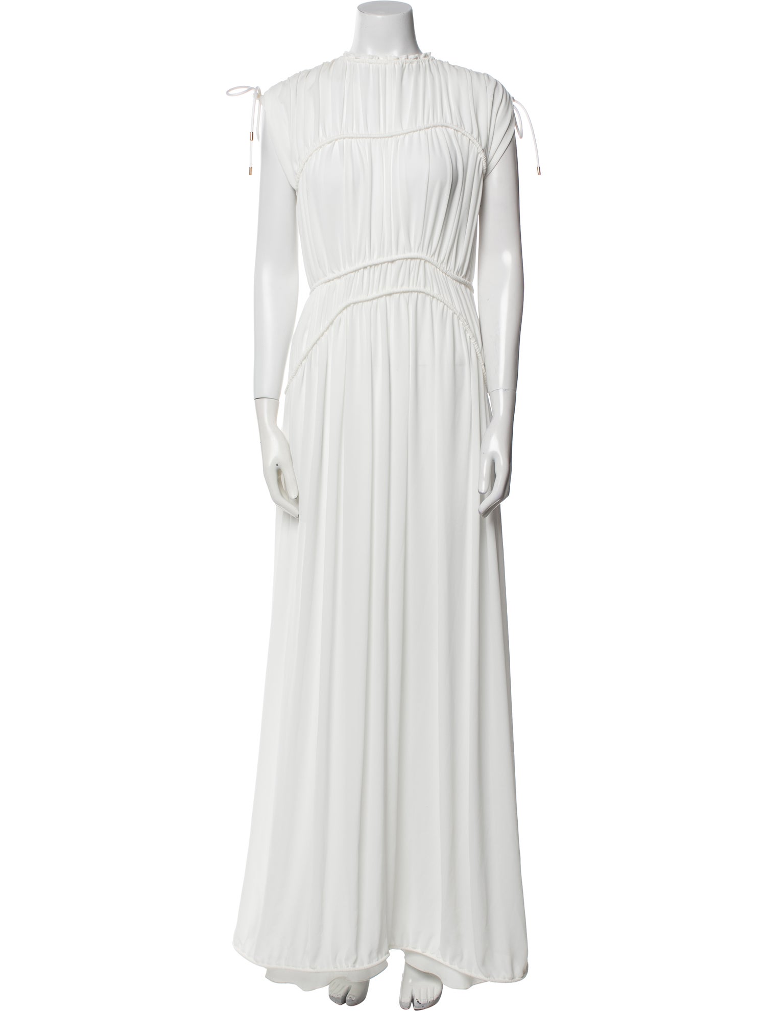 Maison Rabih Kayrouz Crew Neck Long Dress