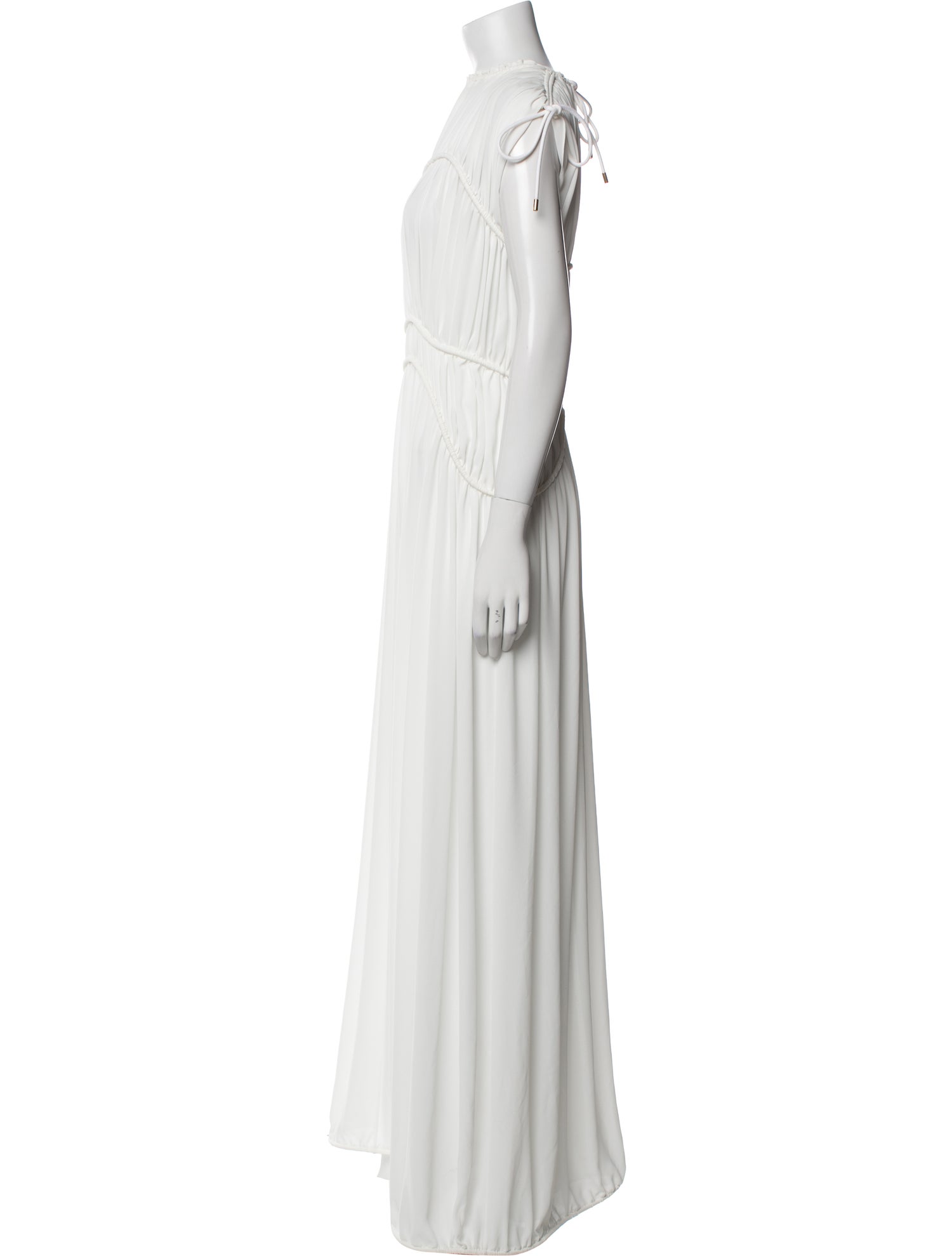 Maison Rabih Kayrouz Crew Neck Long Dress