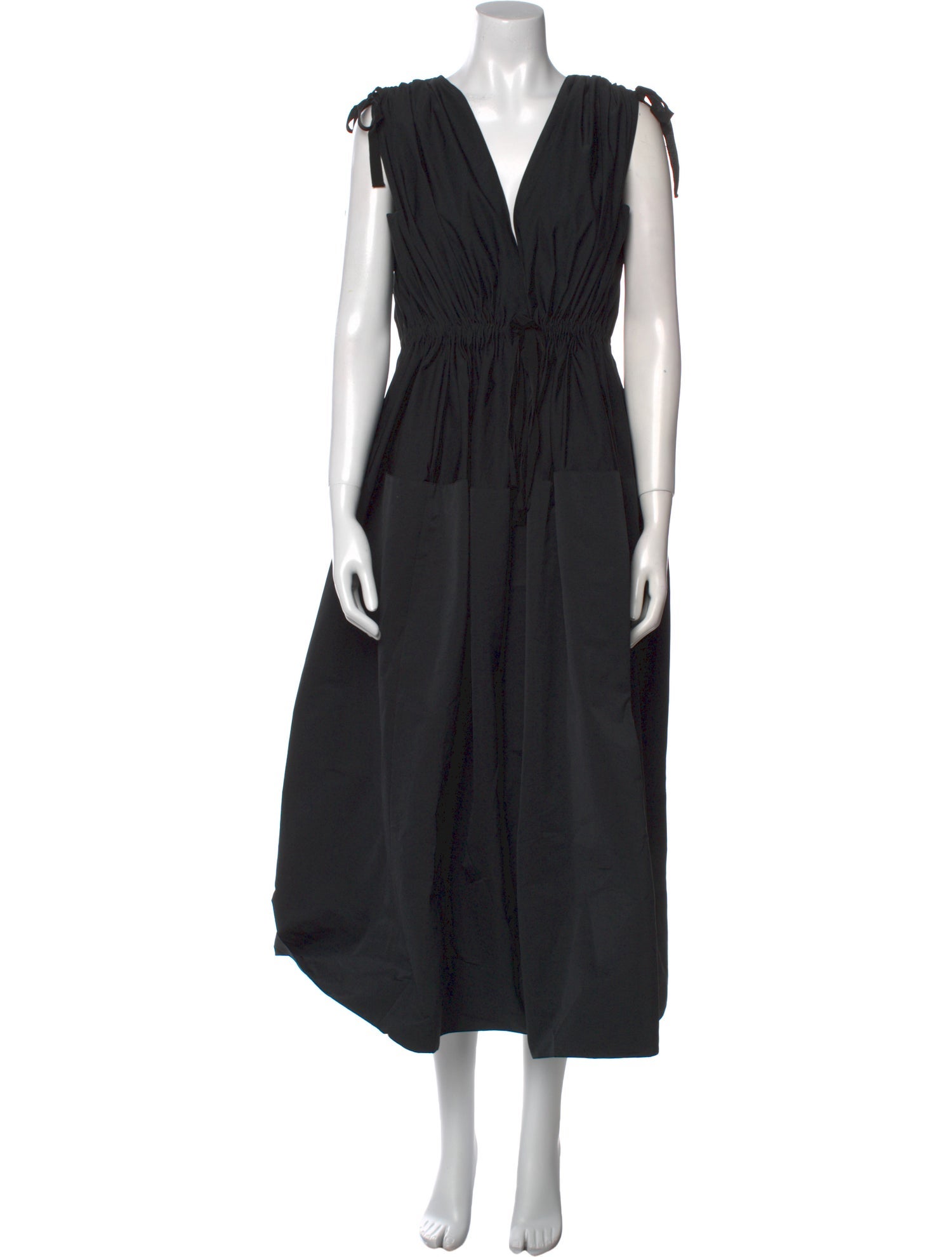 Maison Rabih Kayrouz V-Neck Long Dress