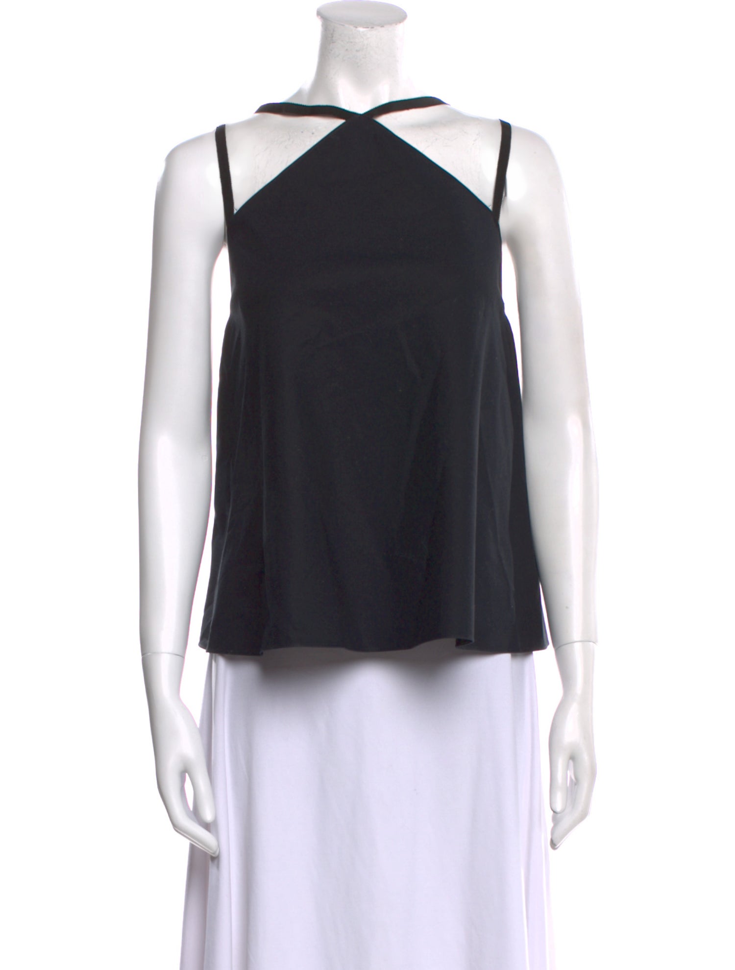 Maison Rabih Kayrouz Asymmetrical Sleeveless Crop Top