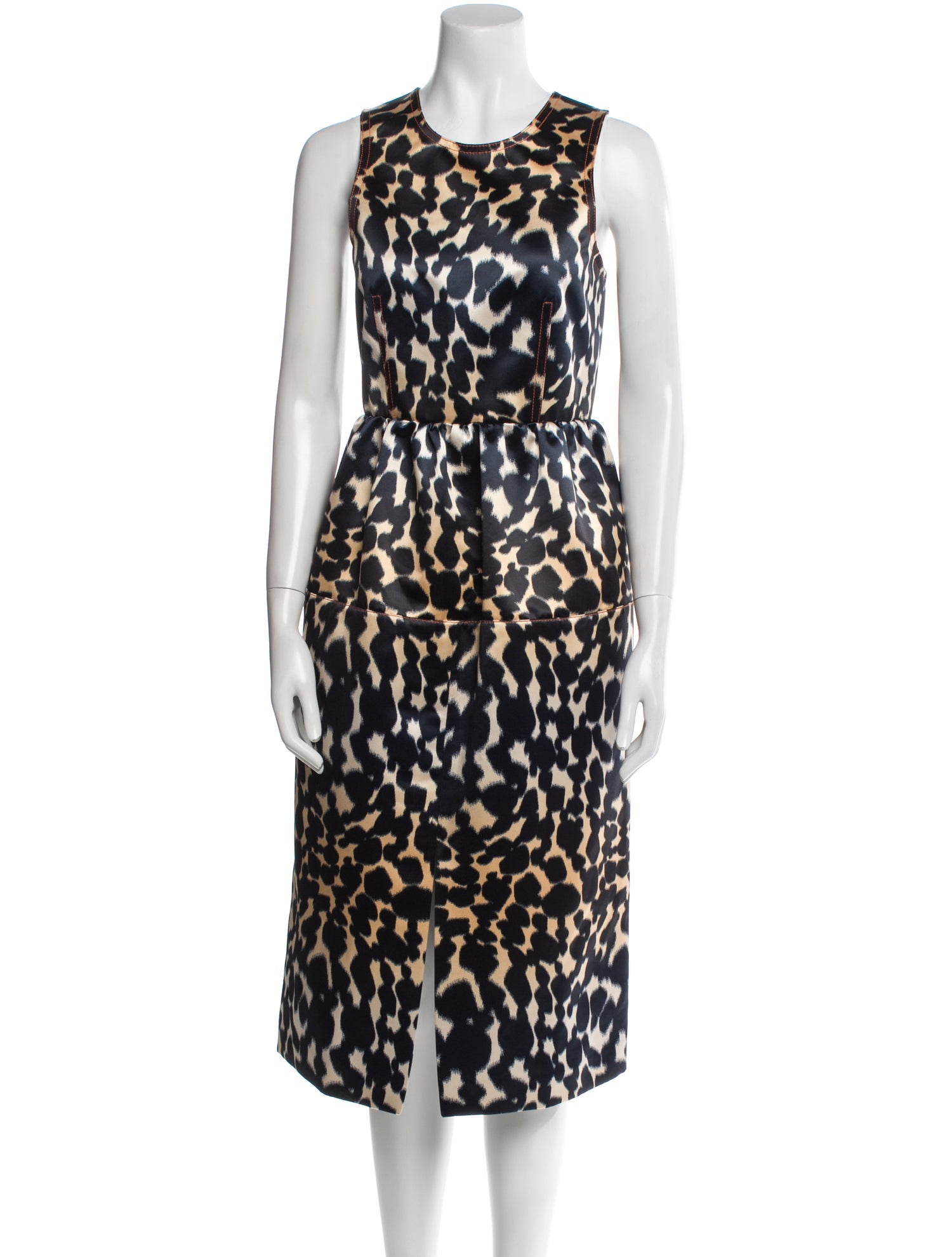 Maison Rabih Kayrouz Animal Print Midi Length Dress
