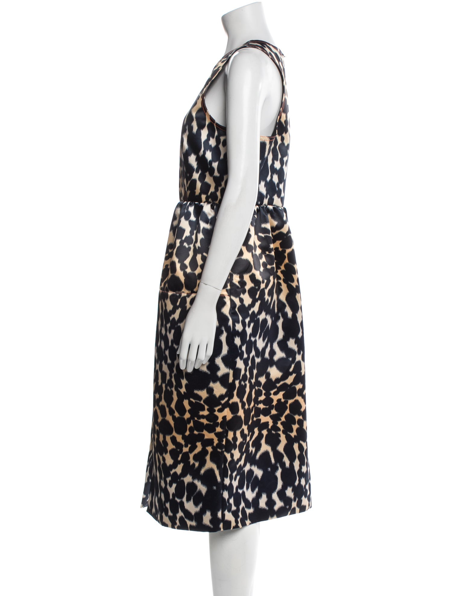 Maison Rabih Kayrouz Animal Print Midi Length Dress