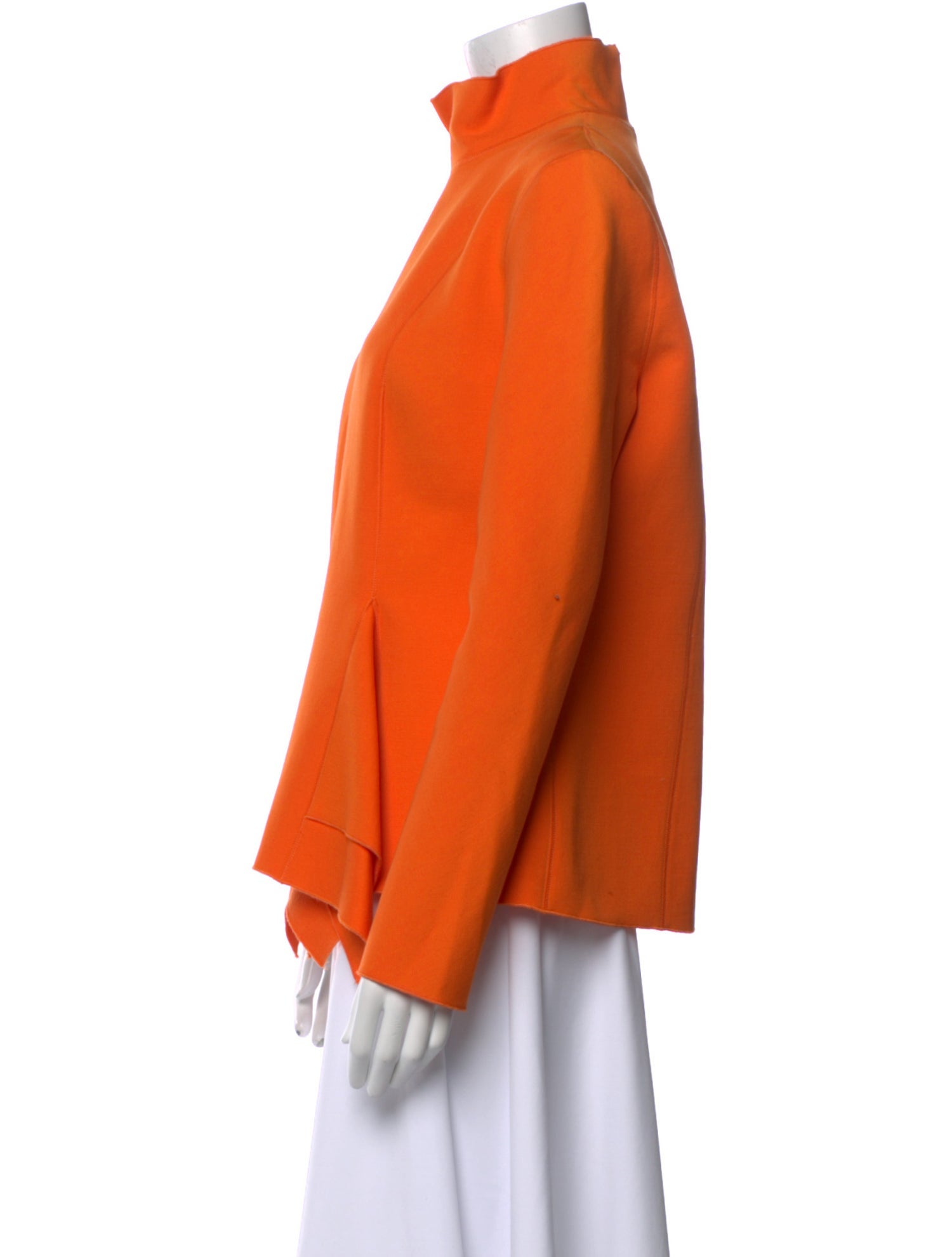 Maison Rabih Kayrouz Mock Neck Long Sleeve Blouse