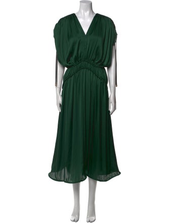 Maison Rabih Kayrouz V-Neck Long Dress