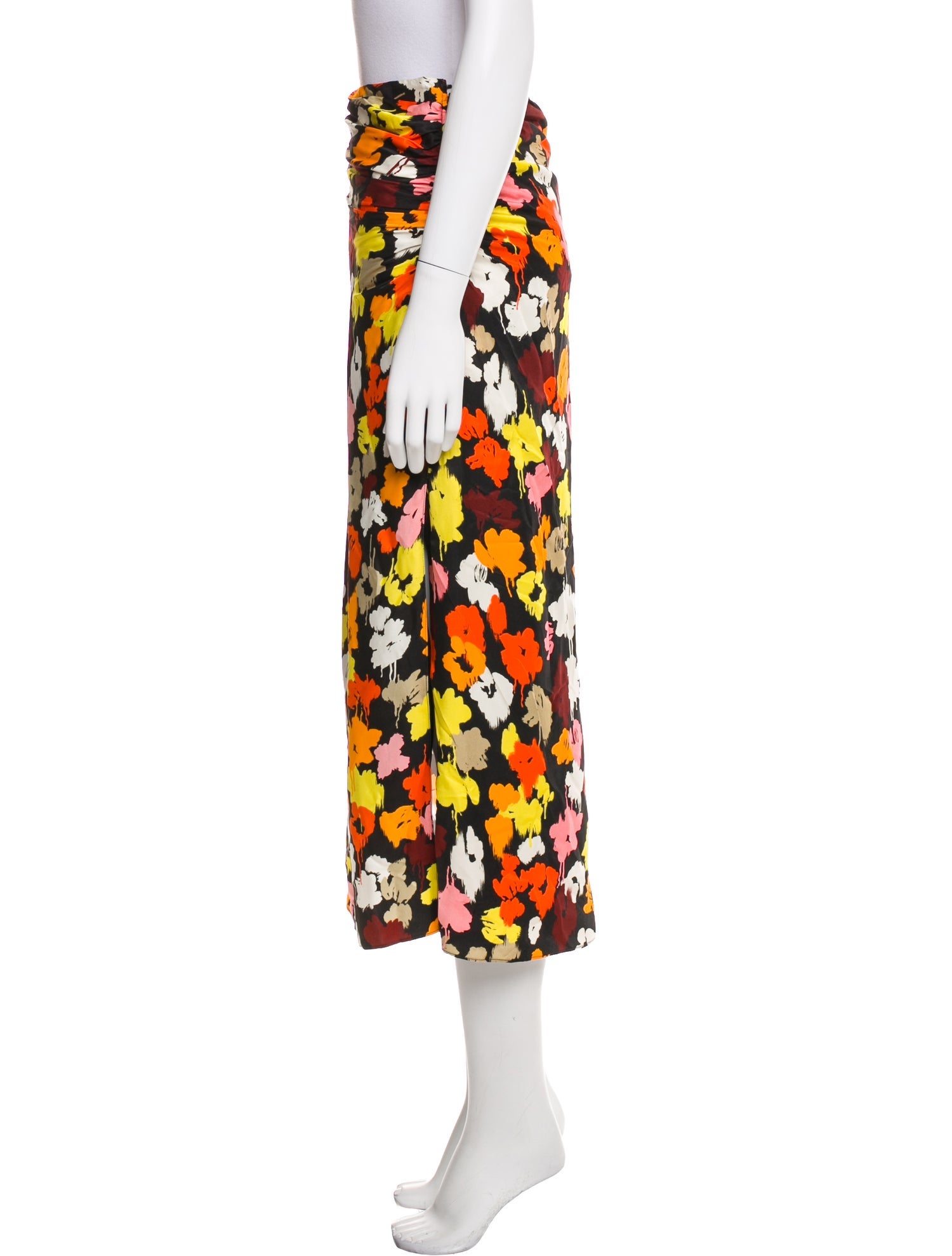 Maison Rabih Kayrouz Floral Print Midi Length Skirt