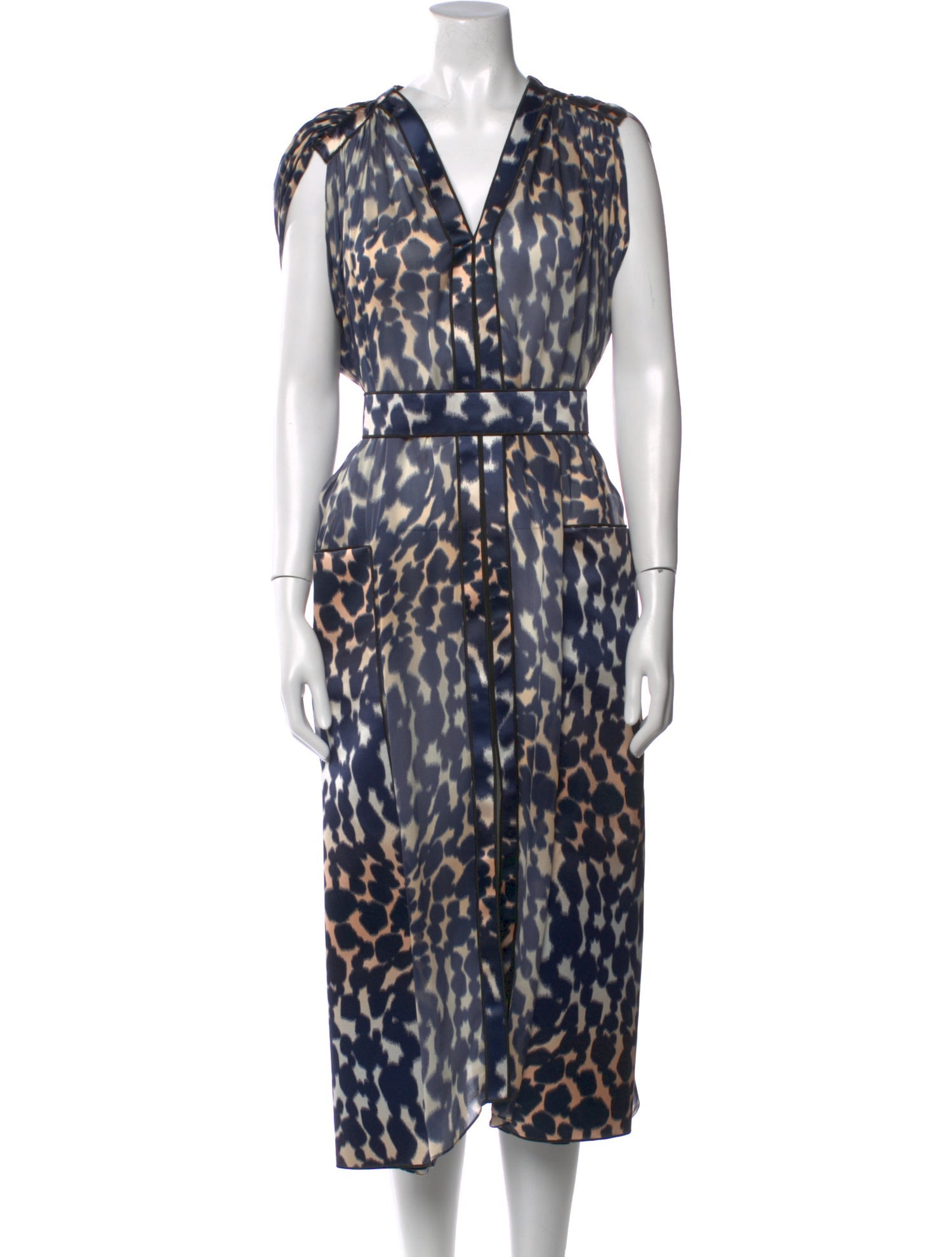 Maison Rabih Kayrouz Silk Midi Length Dress