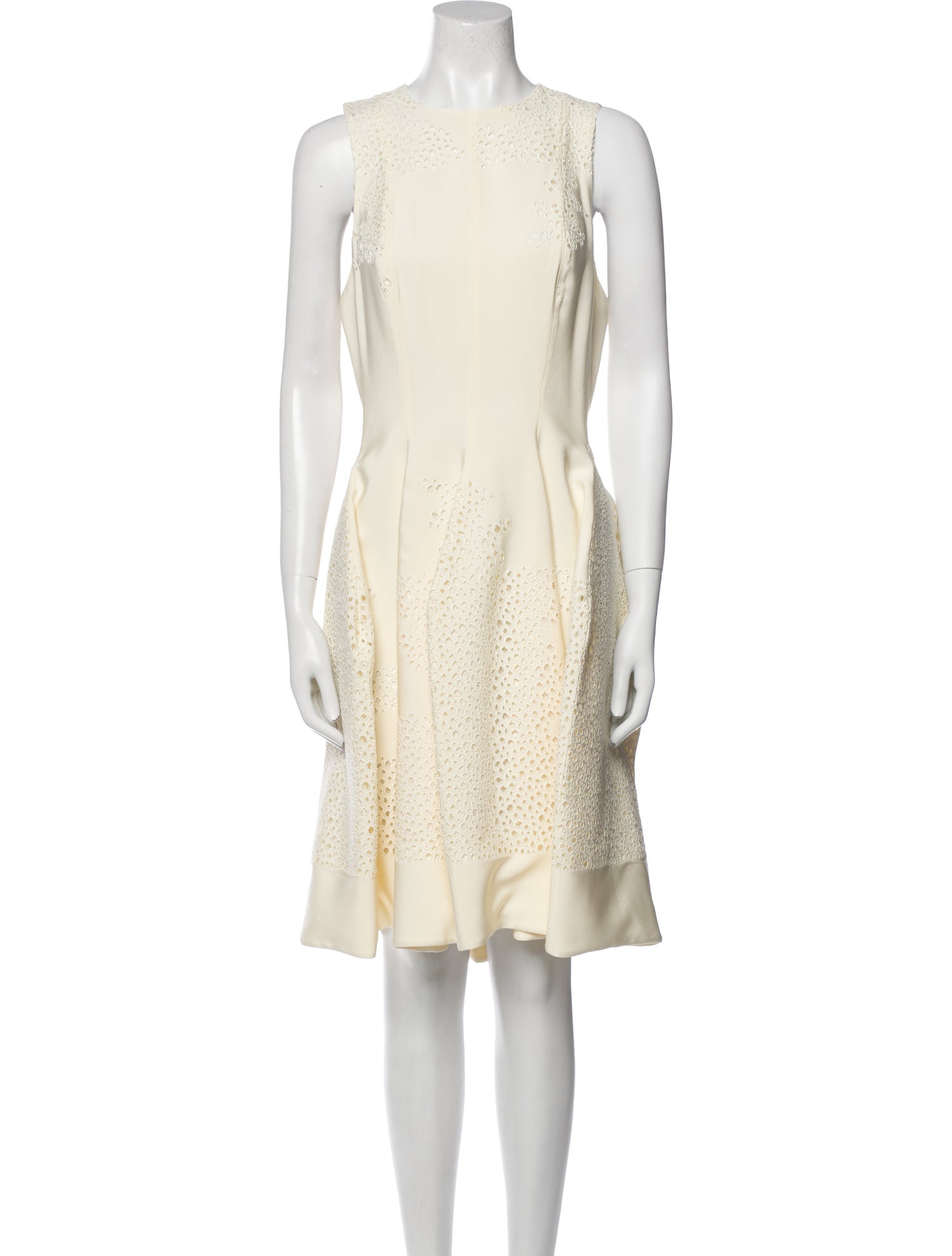 Maison Rabih Kayrouz Crew Neck Knee-Length Dress