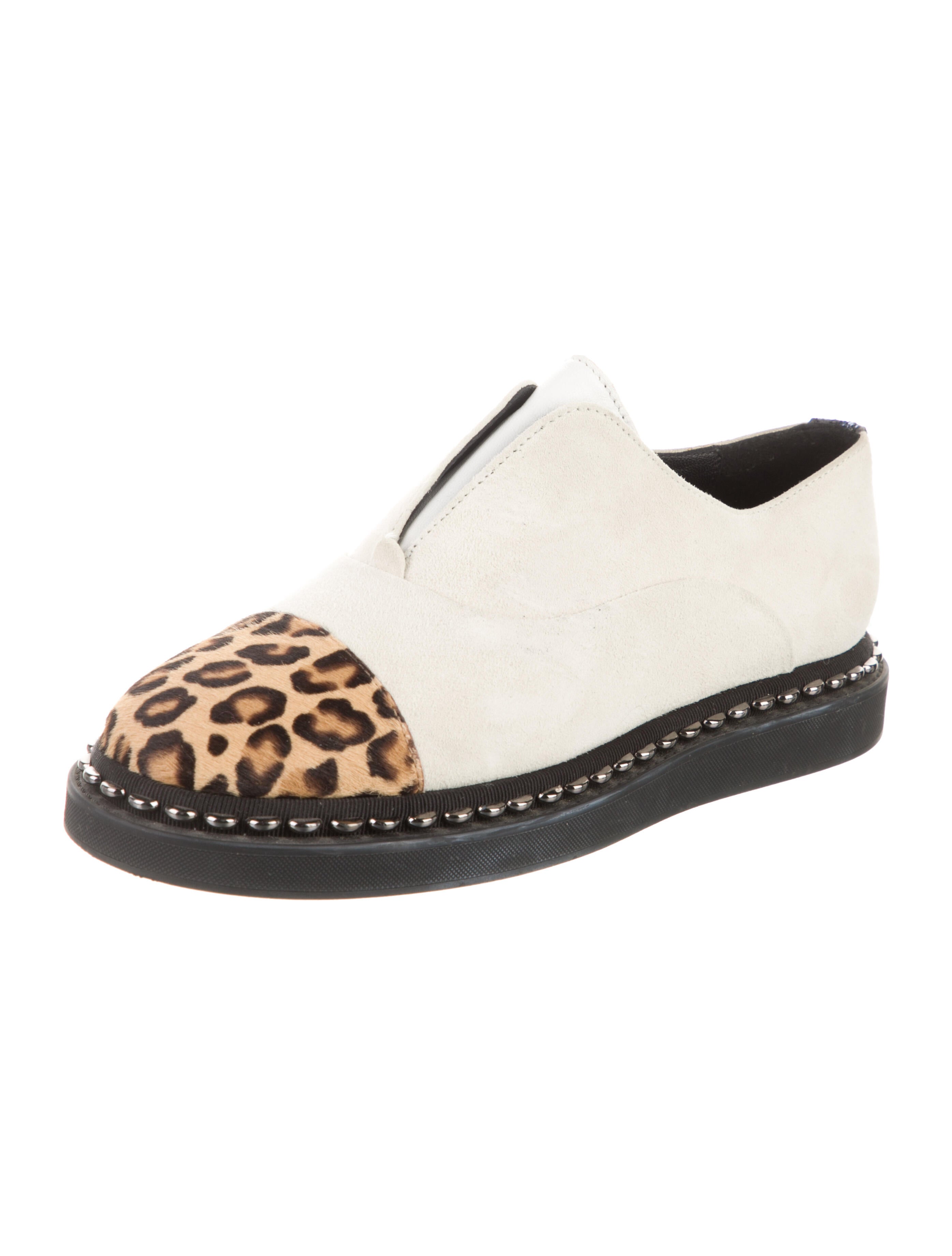 Marie Laffont Suede Animal Print Sneakers