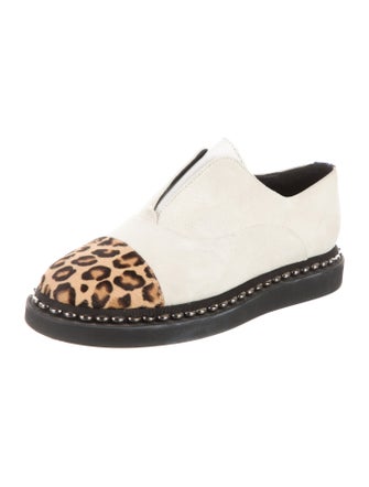 Marie Laffont Suede Animal Print Sneakers