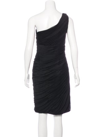 Monique Lhuillier Bridesmaids One-Shoulder Knee-Length Dress