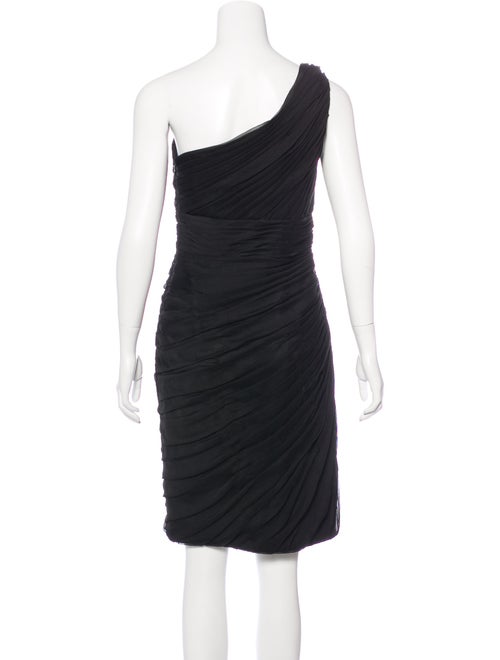 Monique Lhuillier Bridesmaids One-Shoulder Knee-Length Dress