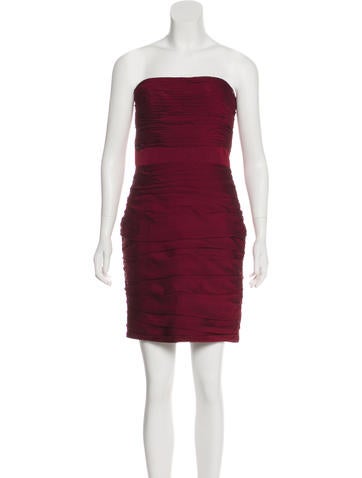 Monique Lhuillier Bridesmaids Dresses Strapless Mini Dress US 4 | S