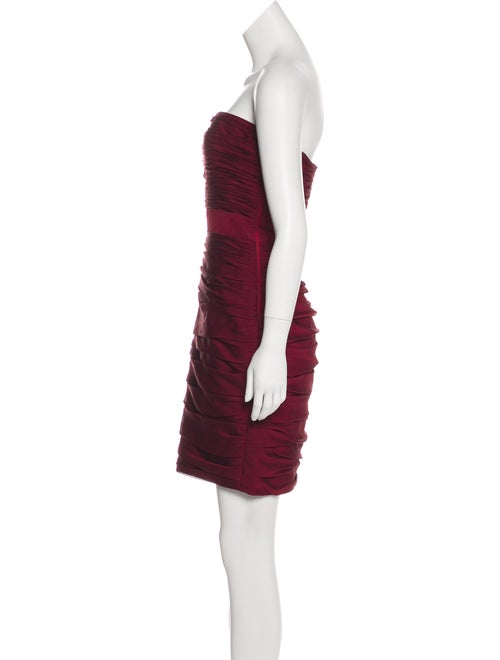 Monique Lhuillier Bridesmaids Strapless Mini Dress