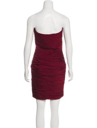 Monique Lhuillier Bridesmaids Strapless Mini Dress