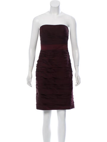 Monique Lhuillier Bridesmaids Dresses Strapless Mini Dress US 2 | XS