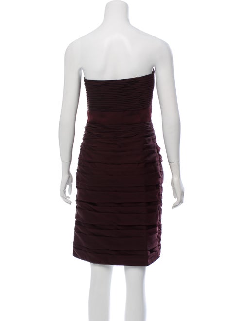 Monique Lhuillier Bridesmaids Strapless Mini Dress