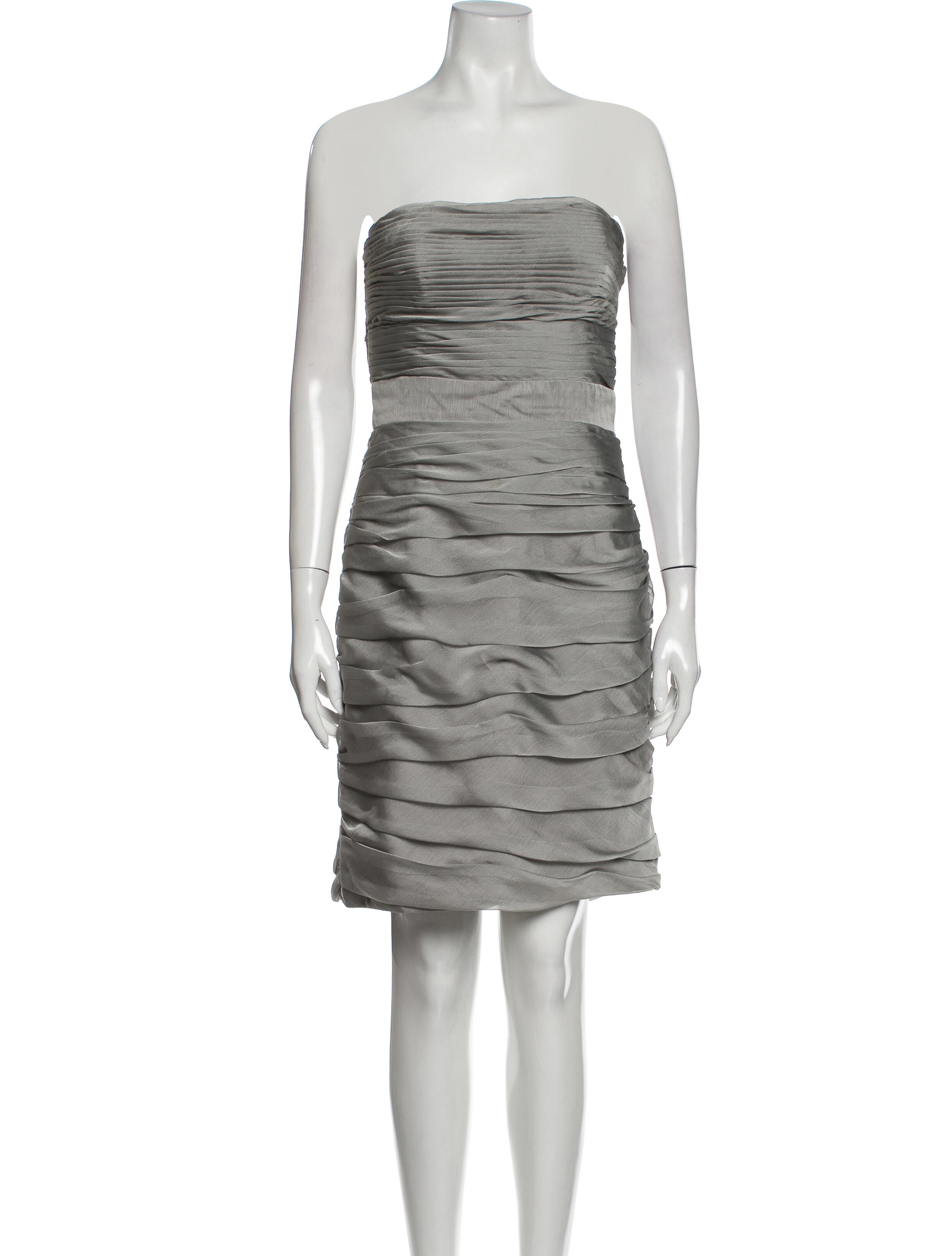 Monique Lhuillier Bridesmaids Strapless Mini Dress