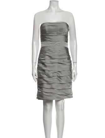 Monique Lhuillier Bridesmaids Strapless Mini Dress