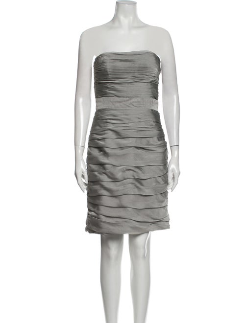 Monique Lhuillier Bridesmaids Strapless Mini Dress