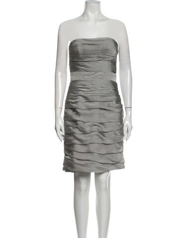 Monique Lhuillier Bridesmaids Dresses Strapless Mini Dress US 6 | M