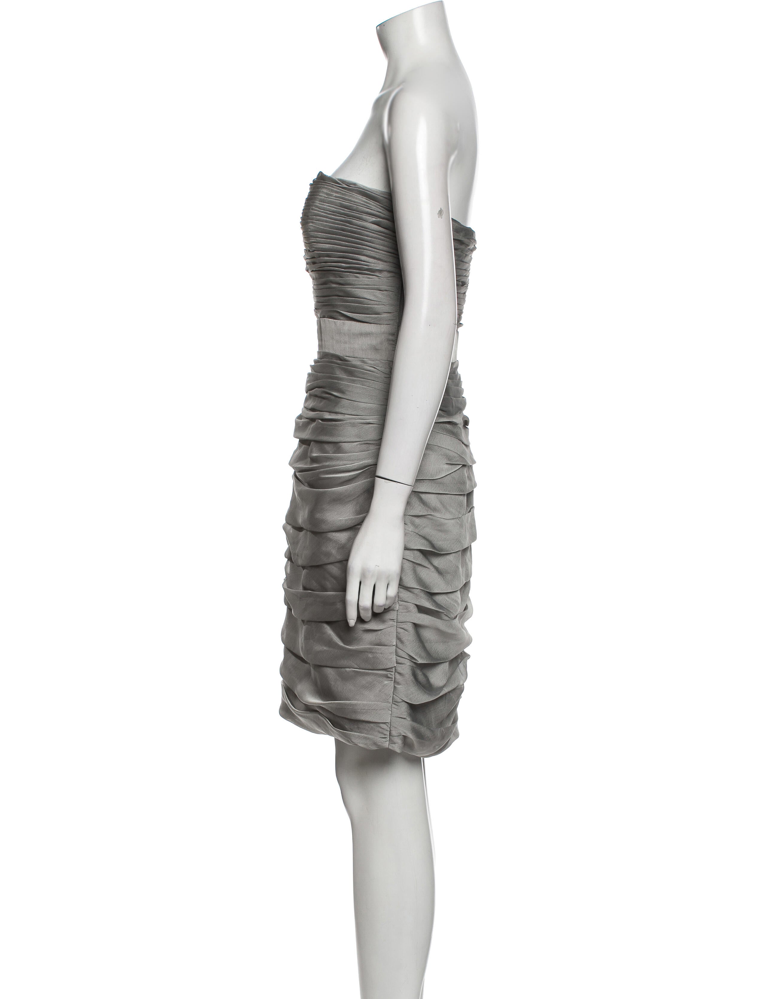 Monique Lhuillier Bridesmaids Strapless Mini Dress