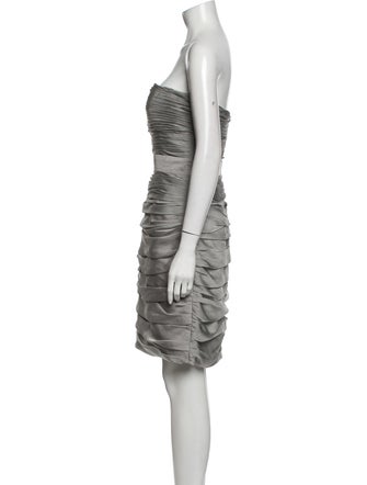 Monique Lhuillier Bridesmaids Strapless Mini Dress