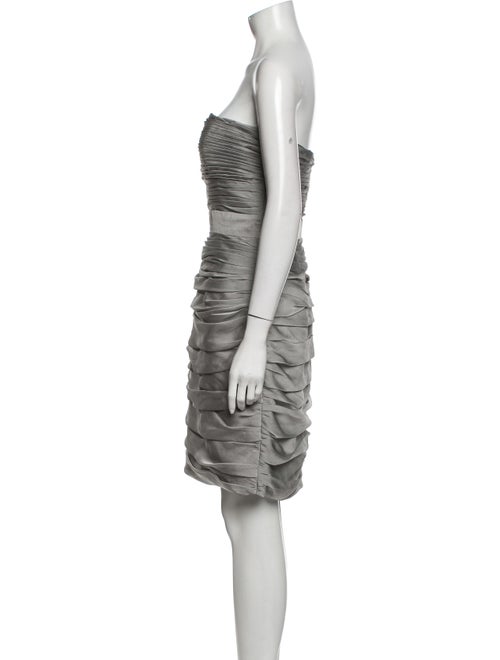 Monique Lhuillier Bridesmaids Strapless Mini Dress