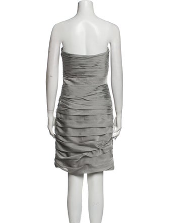 Monique Lhuillier Bridesmaids Strapless Mini Dress