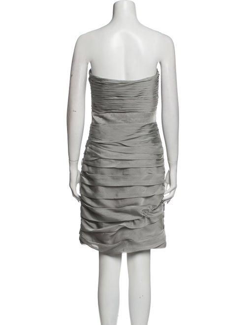 Monique Lhuillier Bridesmaids Strapless Mini Dress