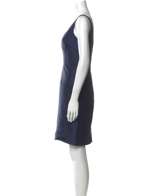 Monique Lhuillier Bridesmaids V-Neck Mini Dress