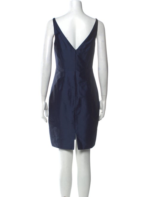 Monique Lhuillier Bridesmaids V-Neck Mini Dress