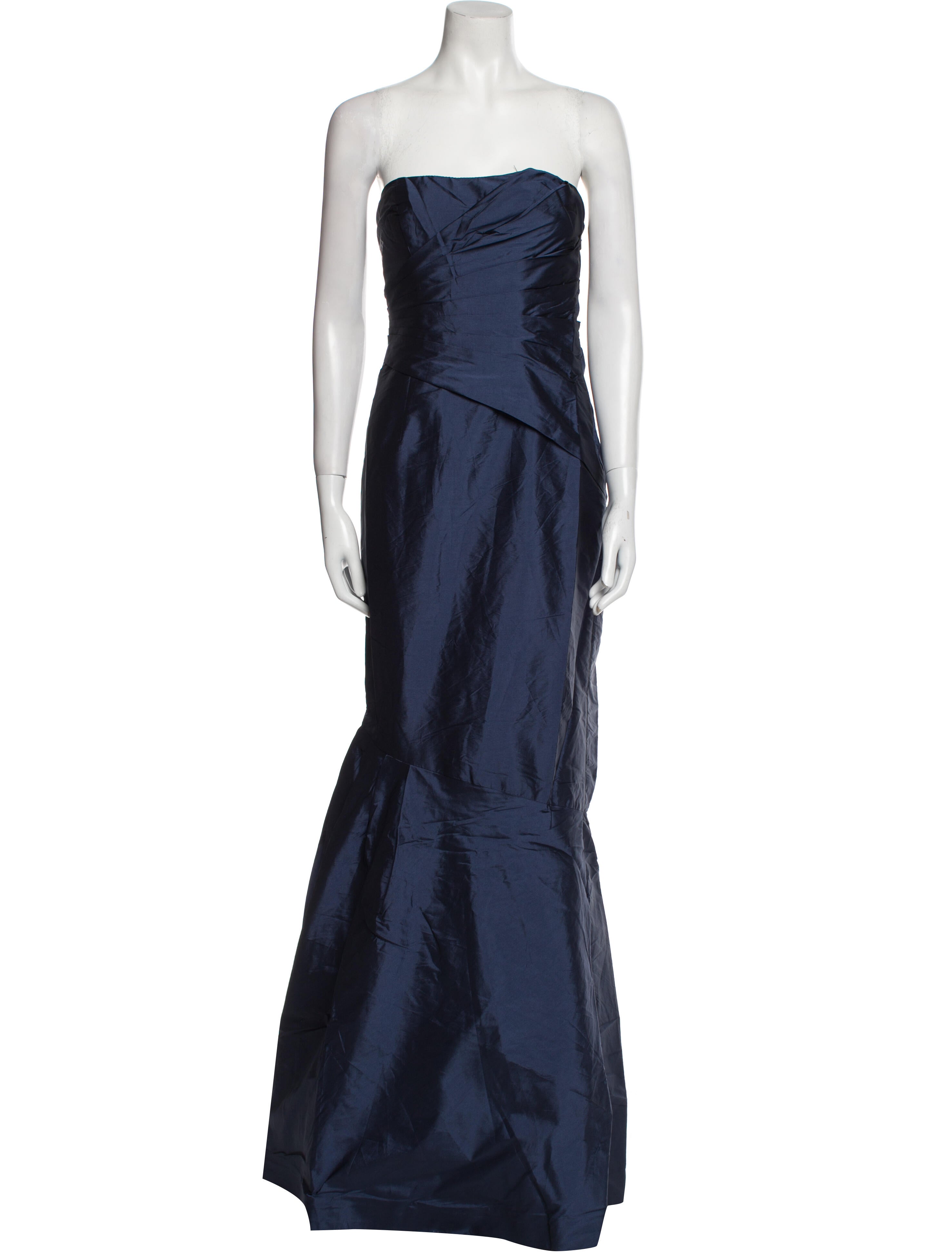 Monique Lhuillier Bridesmaids Strapless Long Dress w/ Tags